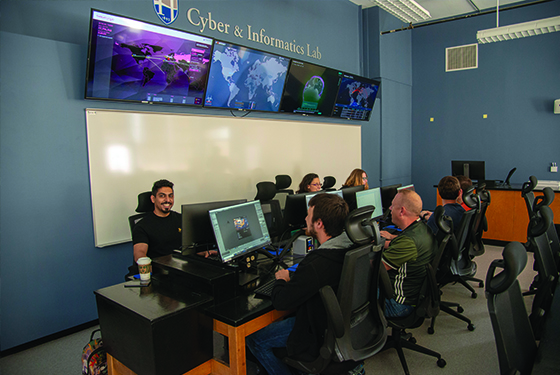 Cyber and information lab room