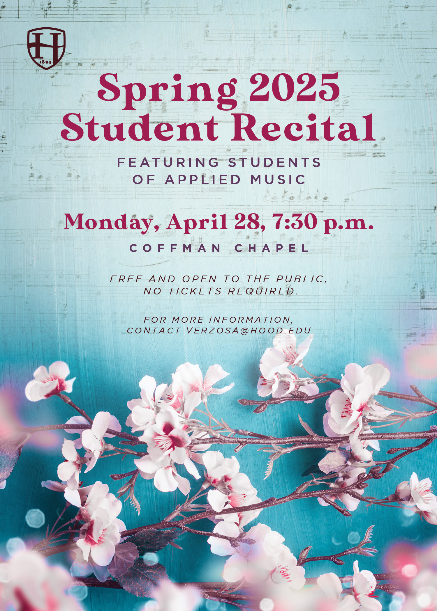 Spring 2025 Music Recital Graphic