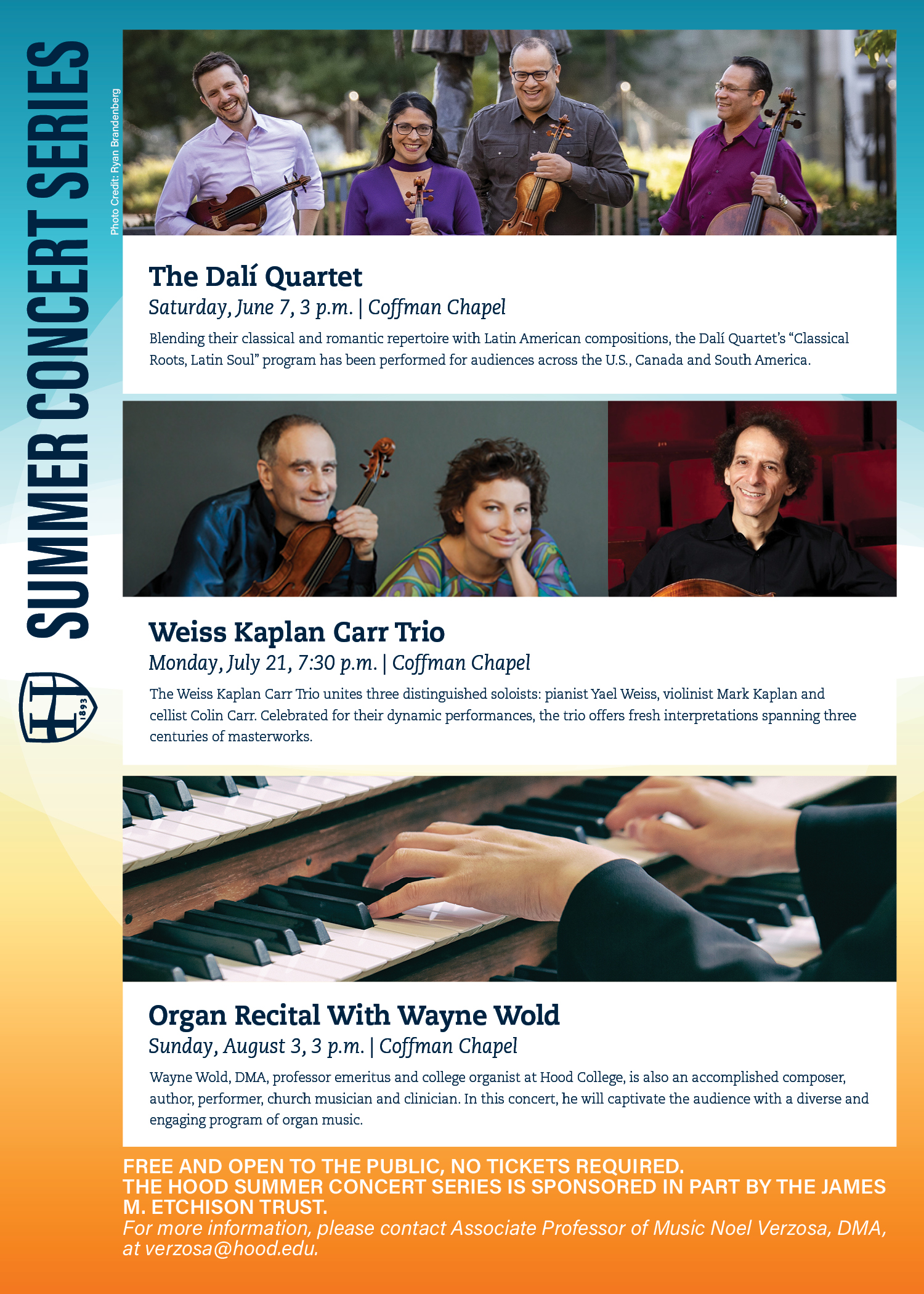 Summer Concert Series 2025 Informational Sheet