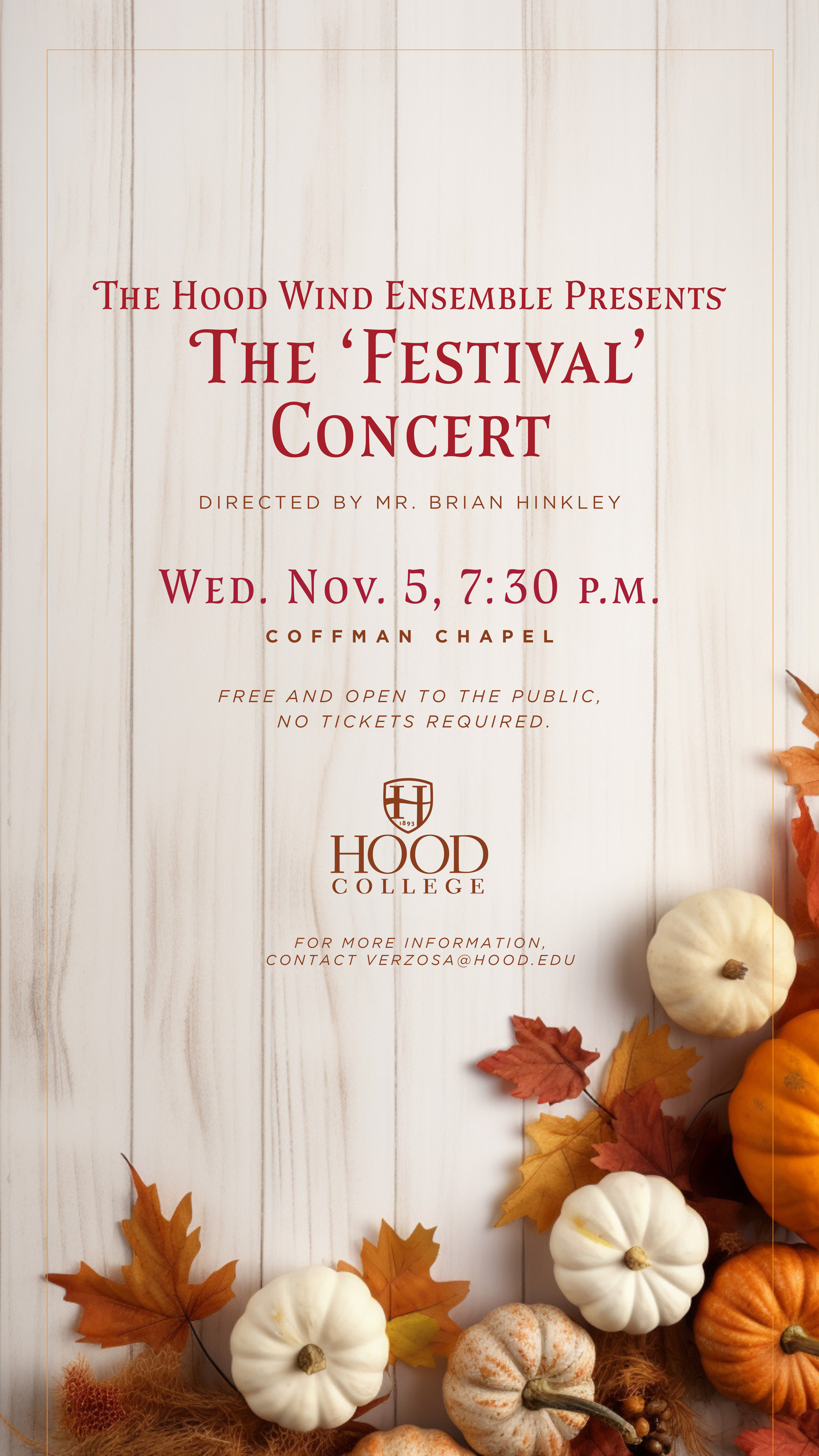 Hood Wind Ensemble Fall Concert