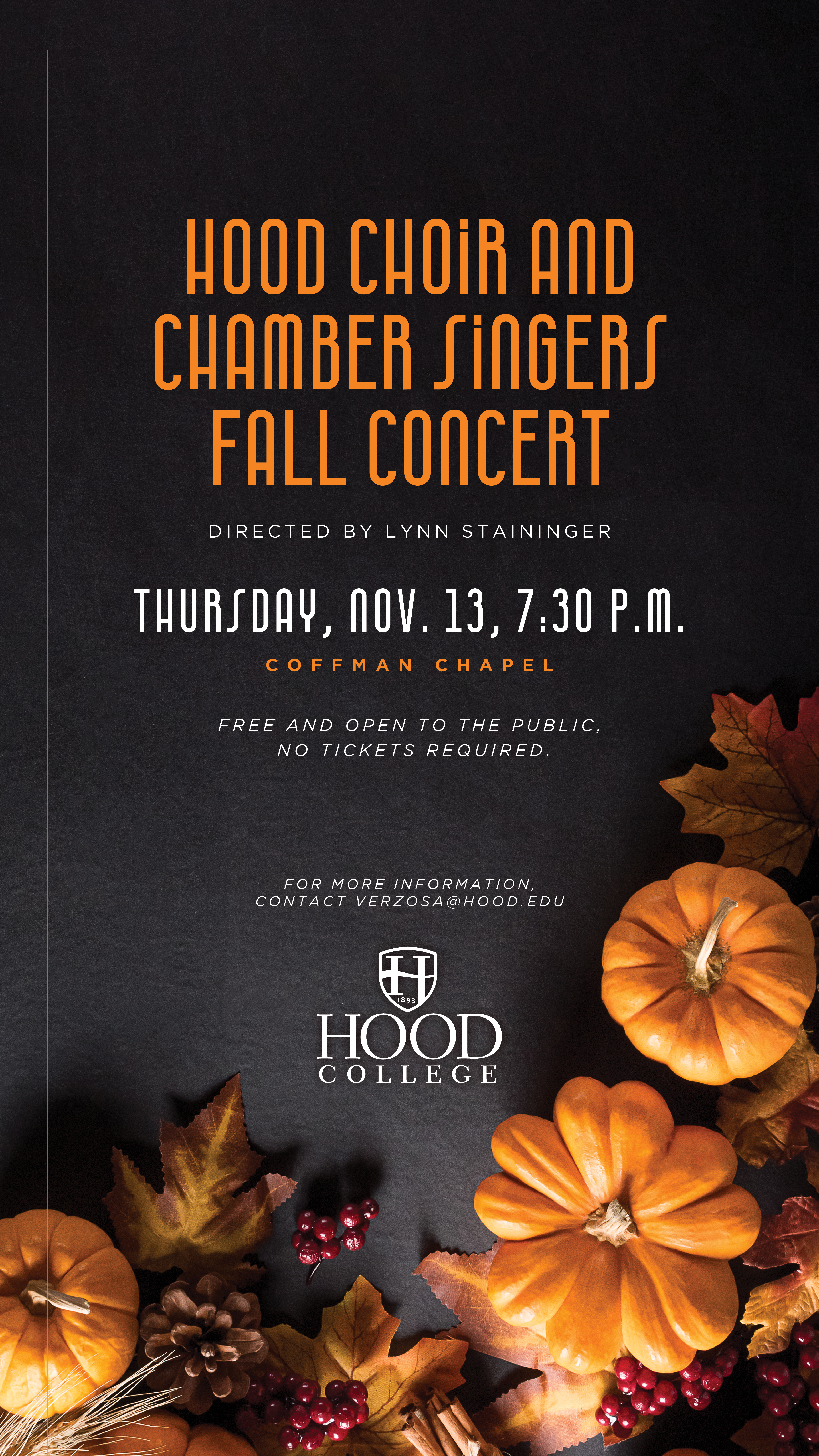 Hood Choir and Chamber Singers Fall Concert