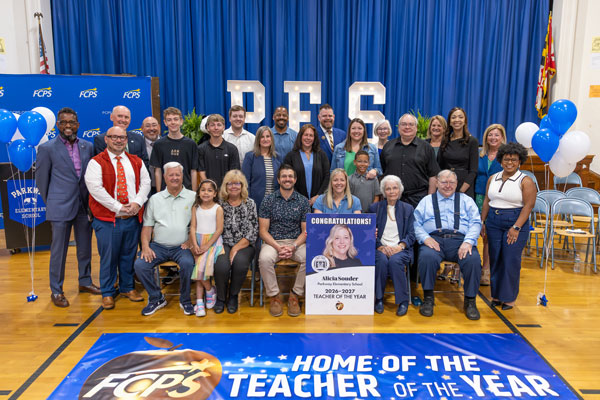 Alicia Souder at the Teacher of the Year Award Ceremony