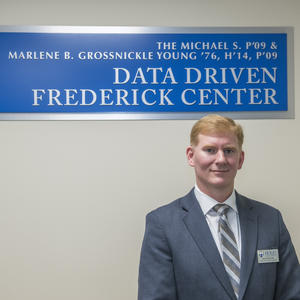 David Gurzick, M.S.’03, Ph.D., chair of the School of Business at Data Driven Frederick Center opening