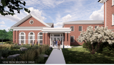 The Hodson Science and Technology Center Expansion, as seen from Brodbeck Drive