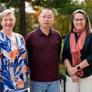 L-R Jennifer Cuddapah, Jiang Li, Marisel Torres-Crespo