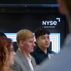 Hood Students and Faculty at the New York Stock Exchange