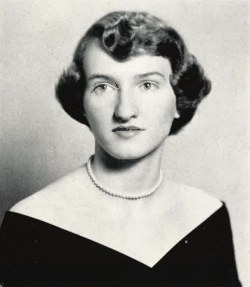 A headshot of Ruth Whitaker Holmes (1955)