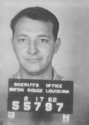 Bob Zellner's mugshot following an arrest in 1962