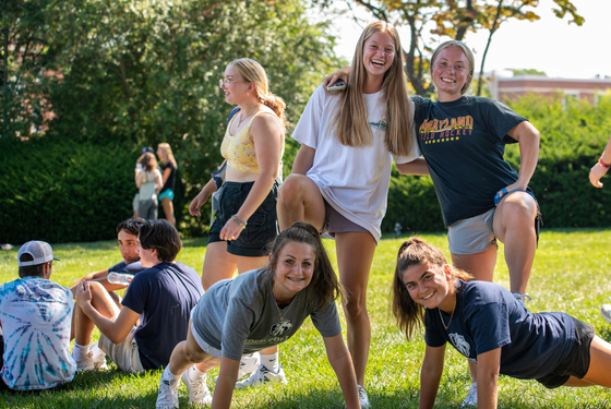 Students on campus