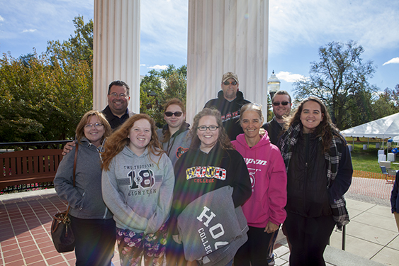 Student with family