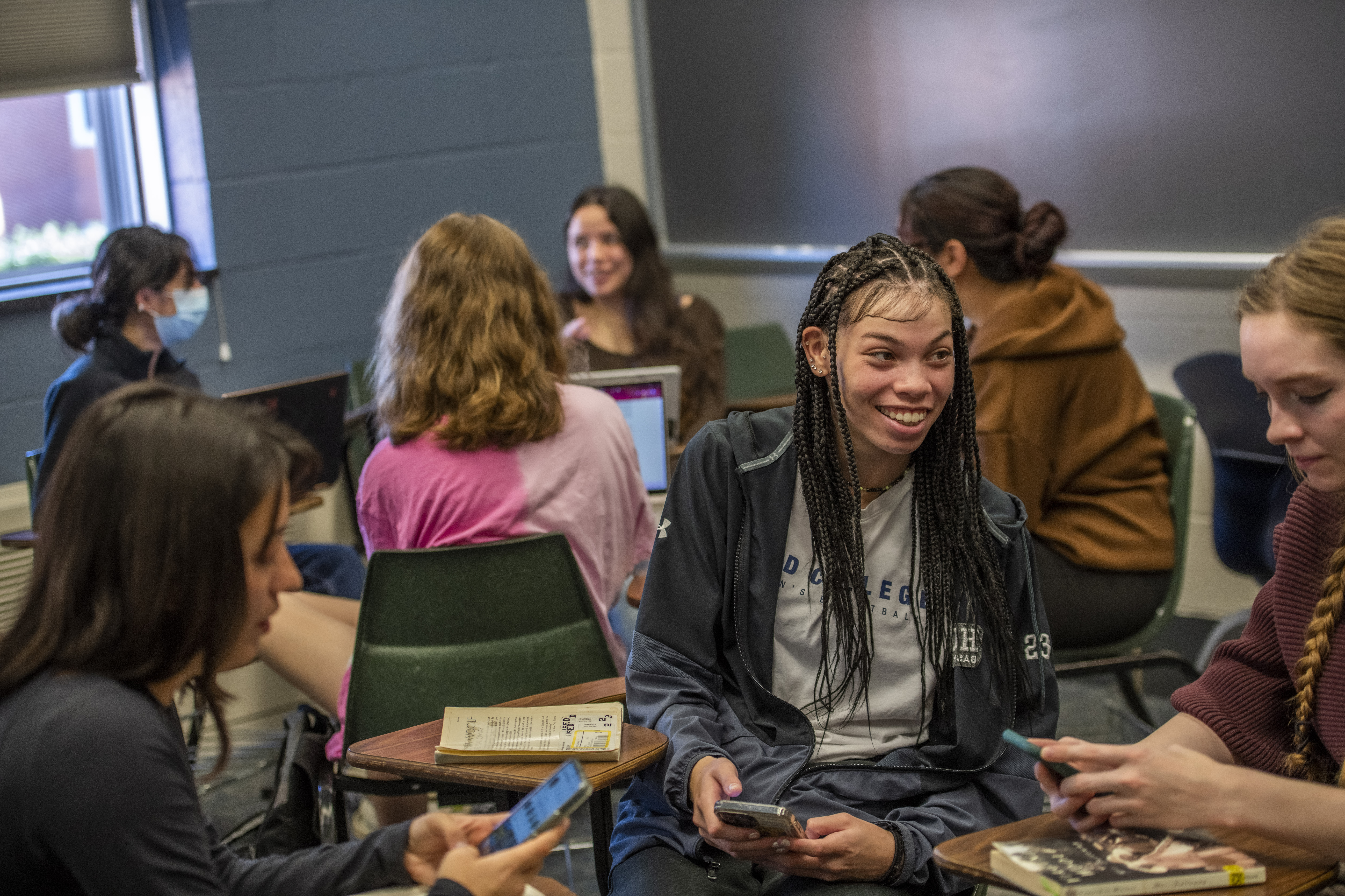 Students in class in RO