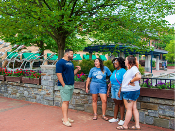 Students on Carroll Creek