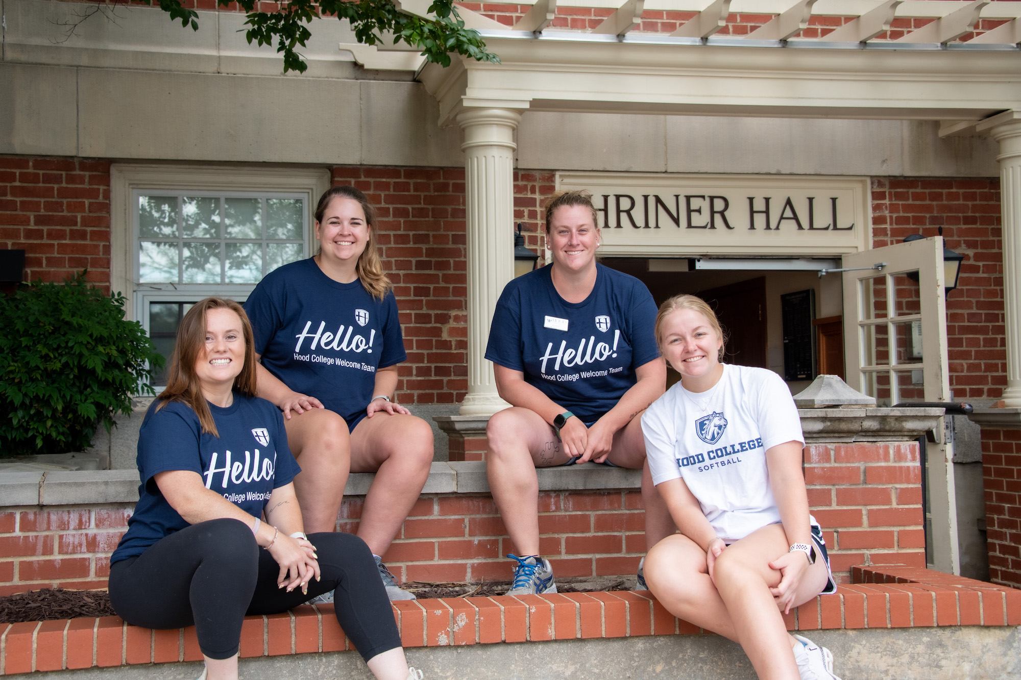 The Hood College Welcome Team prepares to assist with first-year and transfer move-in.