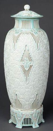“Scarab Vase” by Adelaide Robineau