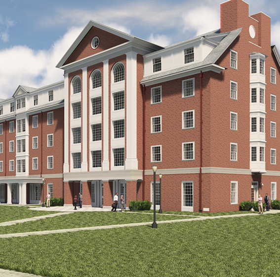 Rendering of new res hall