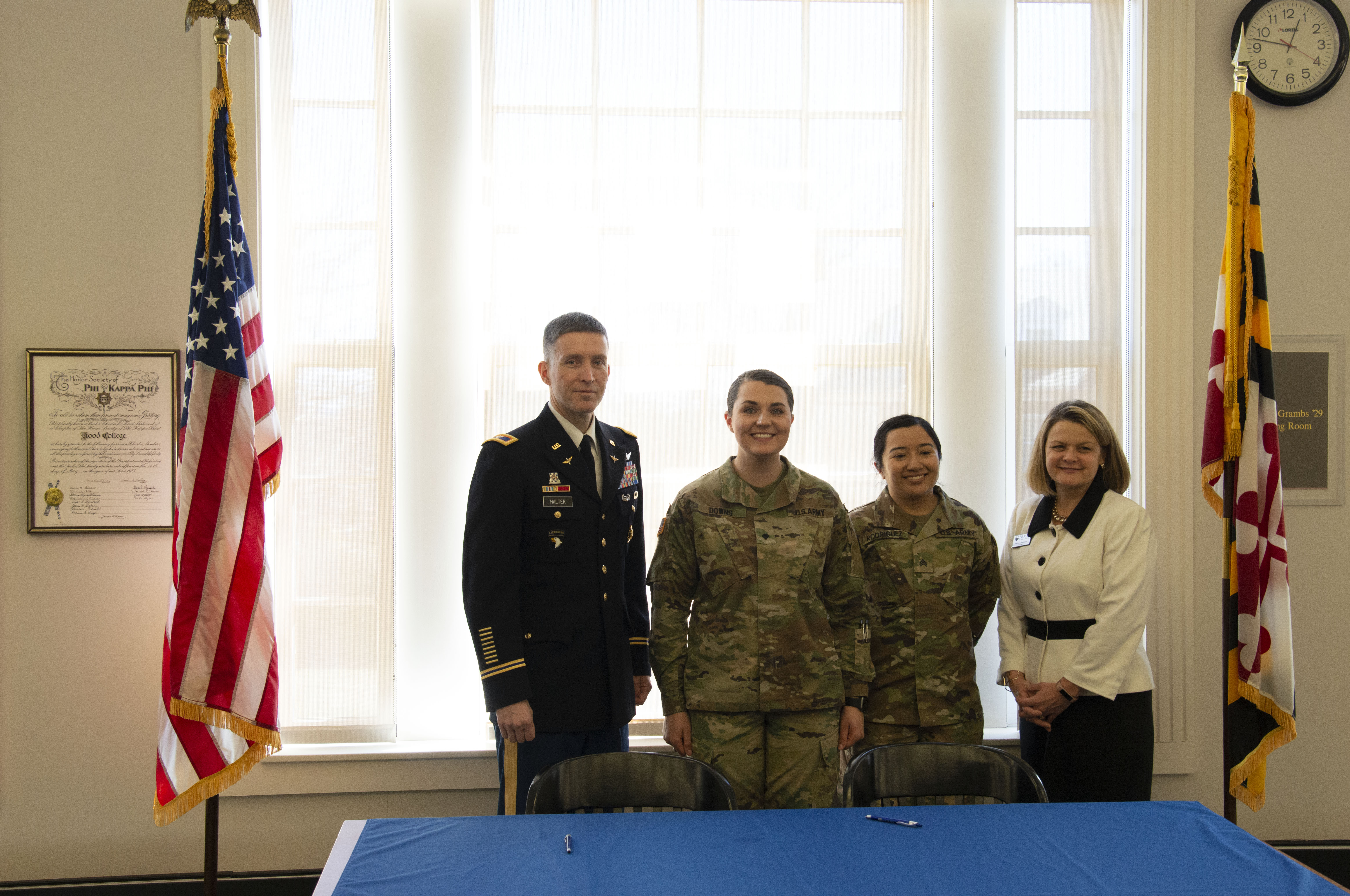 Hood College and Fort Detrick Sign Agreement to Provide Graduate Scholarships for Active Duty Military