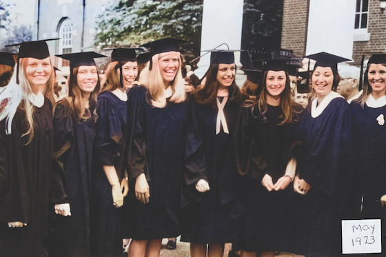 "The Shriner Shiners" at Commencement in 1973.