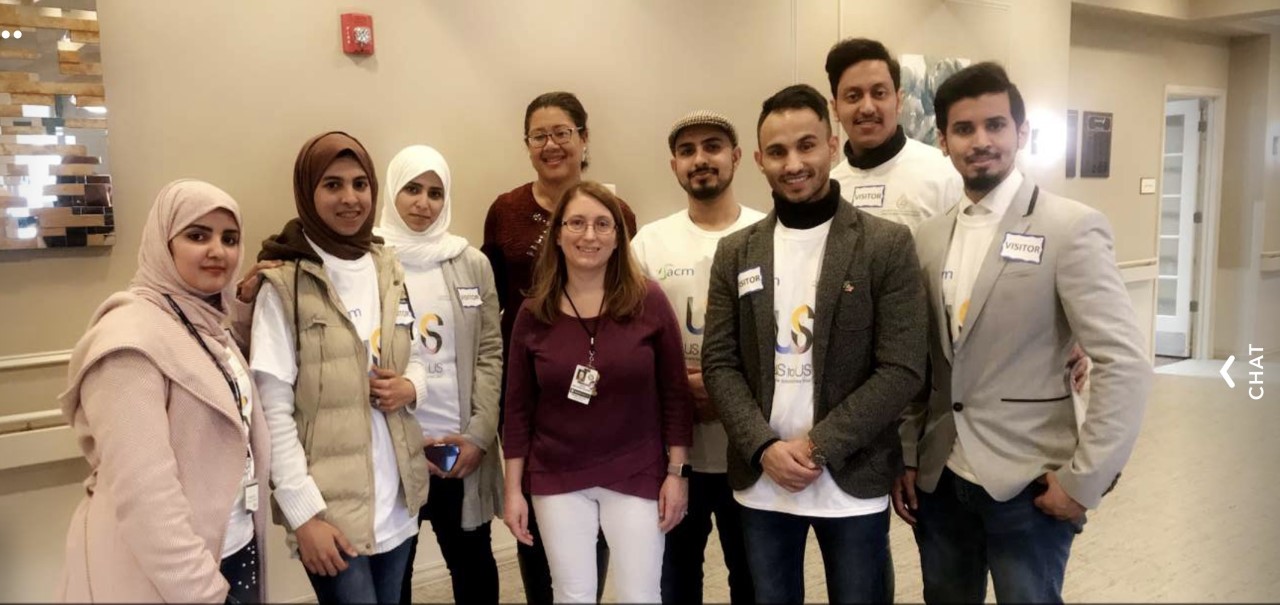 Hood College Saudi Student Association Visit Nursing Home on Valentine's Day