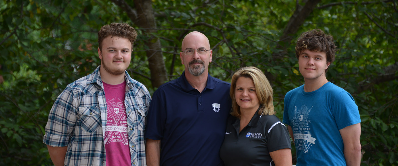 President Chapdelaine with her husband David Tetrault and their sons Benjamin and Daniel