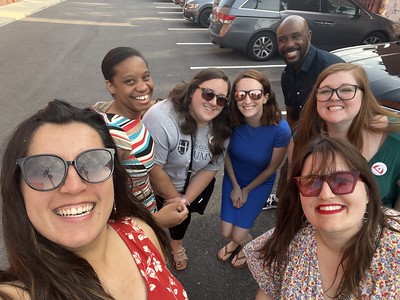 parking lot selfie