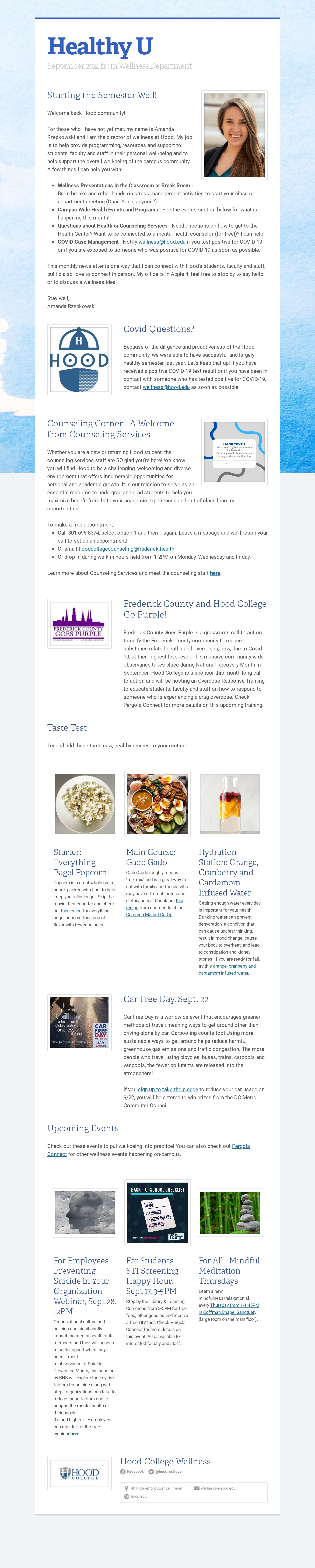 Healthy U Newsletter