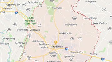 Frederick County map