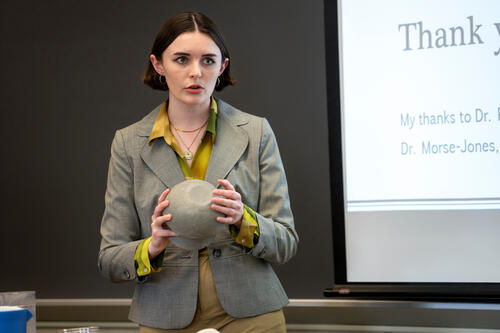 Student Presenting Their Work