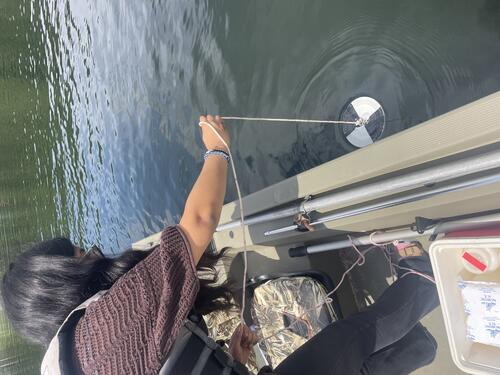 Aahana sampling on boat1