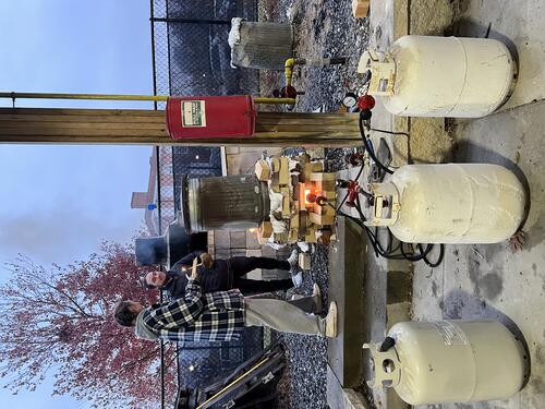 Raku Firing at the Kiln Pad
