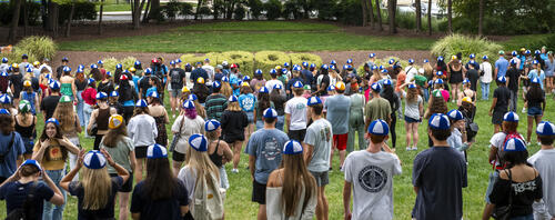 Hood College Hodson Outdoor Theatre Dinking Ceremony