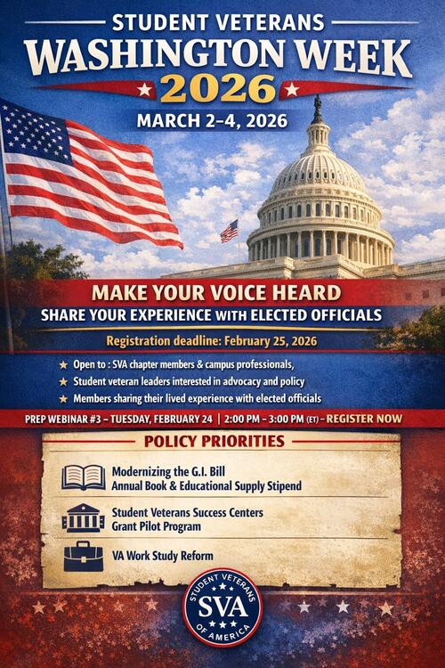 Student Veterans Washington Week