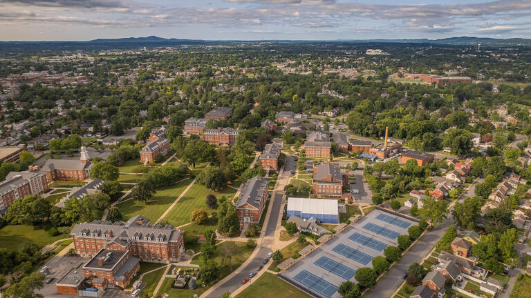 Residence Halls aerial view