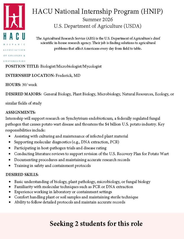 Internship - Biology