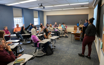 Student Presenting Their Work