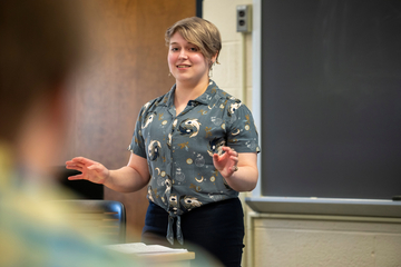 Student Presenting Their Work