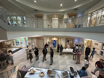 Students at the Biology & Business Alumni Networking Event