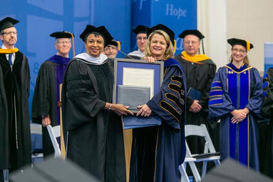 With Commencement Speaker Carla Hayden, Librarian of Congress