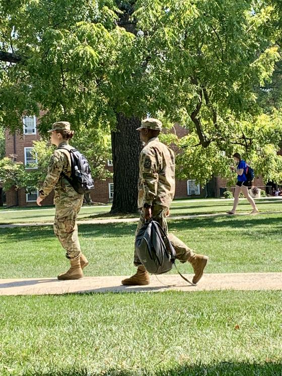 Military students at Hood College
