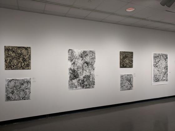 Artwork on display in the Hodson Gallery