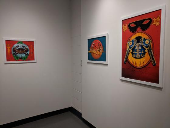 Artwork on display in the Hodson Gallery