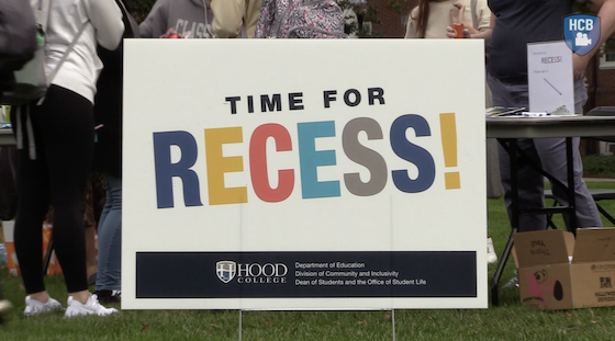 Students, faculty and staff gathered for Hood College's annual RECESS!