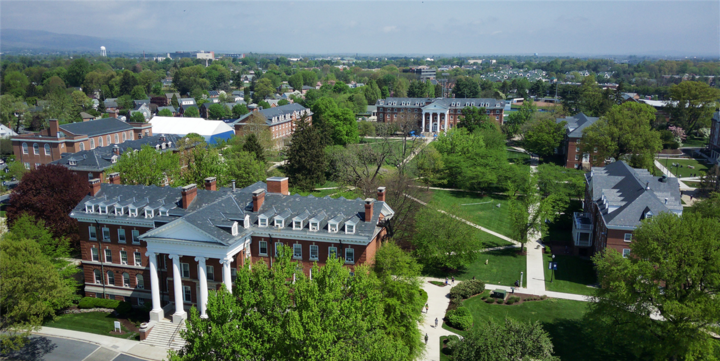 Photograph of the residential quad
