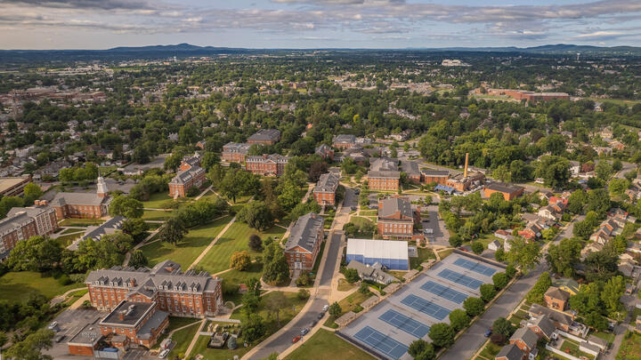 Residence Halls aerial view