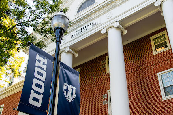 Hood College's Coblentz Memorial Hall during the summer