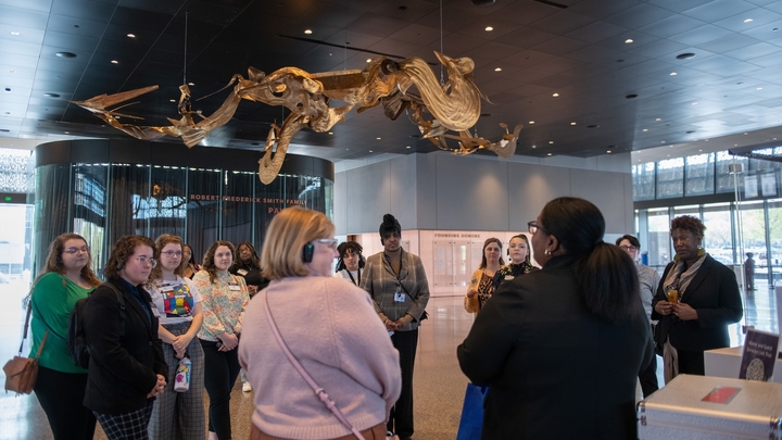 Hood students touring a museum in Washington, D.C.