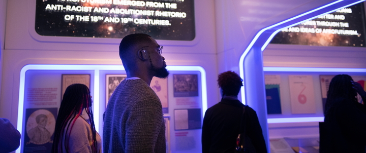 A Hood student touring a museum in D.C.