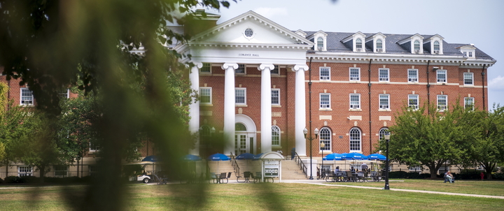 The exterior of Coblentz Hall.