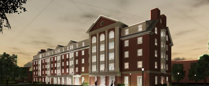 Rendering of new residence hall