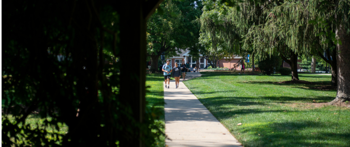 students on campus