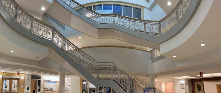 Double helix staircase in Hodson Science